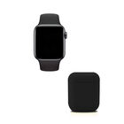Kit smartwatch y audífons twins negro