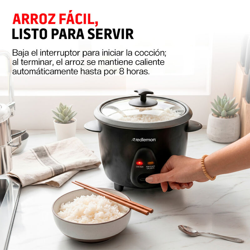 Arrocera El&eacute;ctrica Peque&ntilde;a 0.6 L Con Olla Antia... image number null