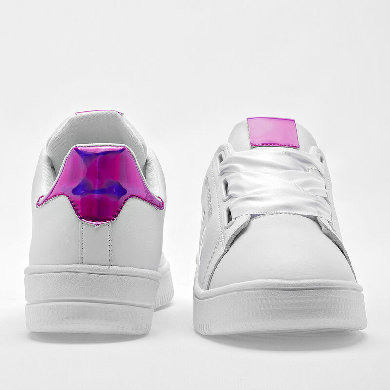 Moramora Tenis urbano para mujer blanco fucsia image number null