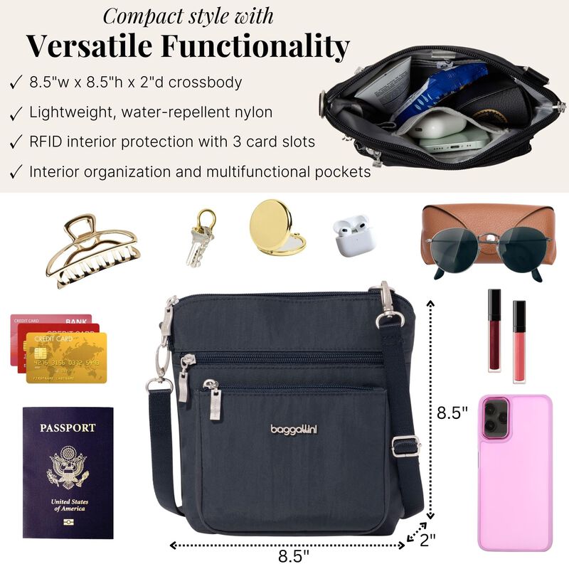 Bolso Baggallini 21x21 Cm Rfid Resistente Al Ag... image number null