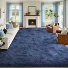 Alfombra Finrèc Home 274x366 Cm Azul Oscuro Peluda