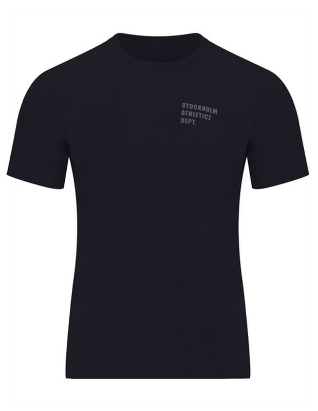 Playera Caballero Basica Premium Estampado Negr... image number null