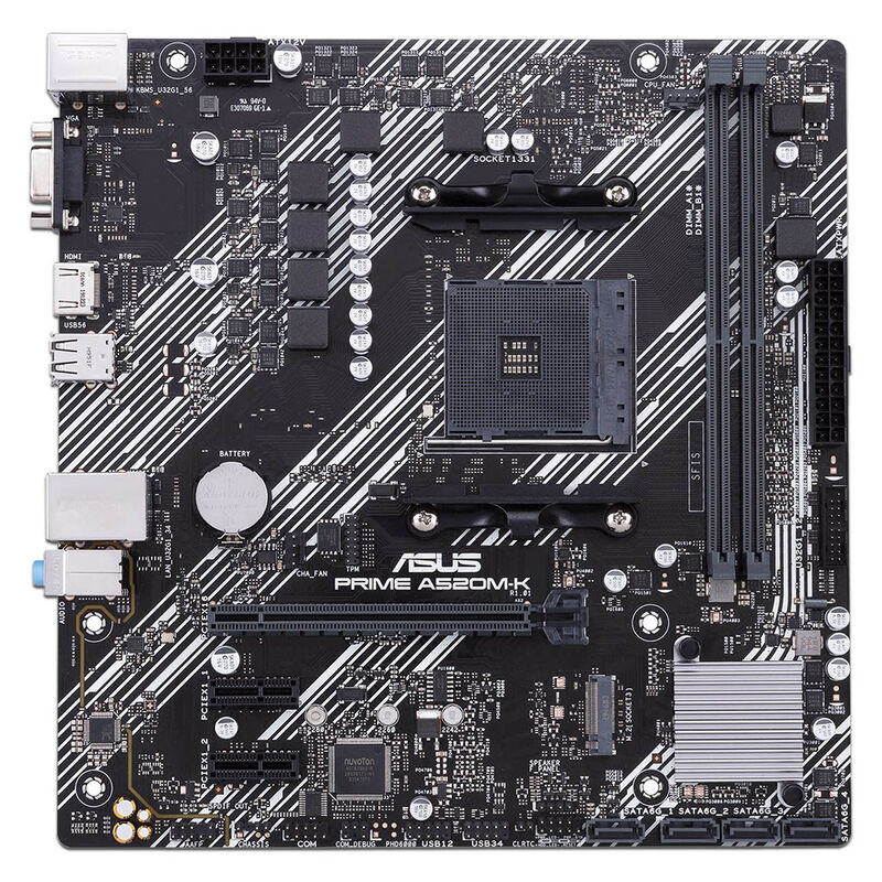 T. Madre Asus Prime A520m-k/csm: Am4, Ddr4, Mic... image number null