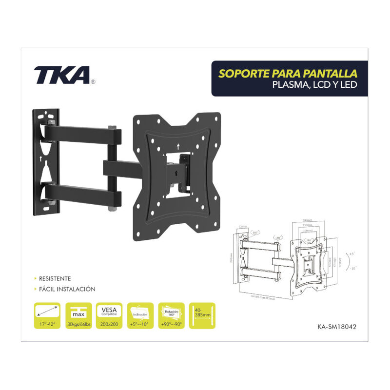 Soporte Tv TKA KA-SM18042 Vesa Max 200x200 -30k... image number null