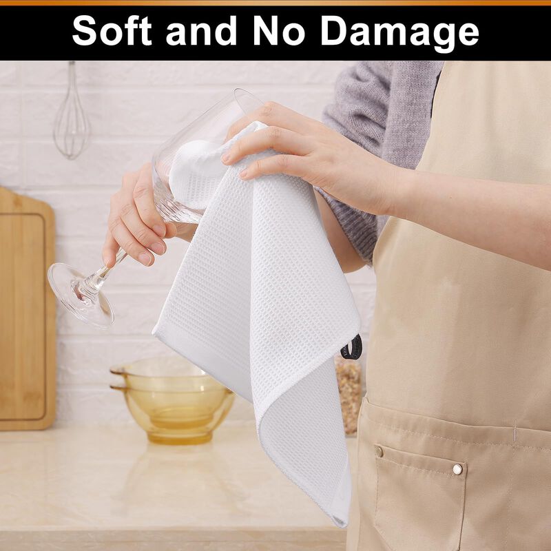 Pa&ntilde;os de Cocina Homaxy Algod&oacute;n 30x30cm, Pack de... image number null