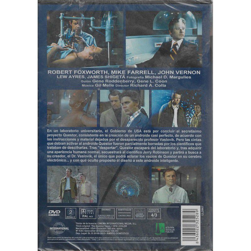 Proyecto Androidetv [dvd] (1974) The Questor Ta... image number null