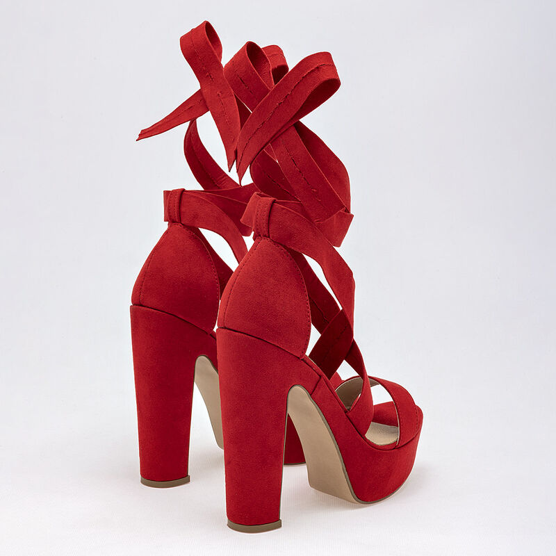 D'Cristian Zapatilla para mujer rojo image number null