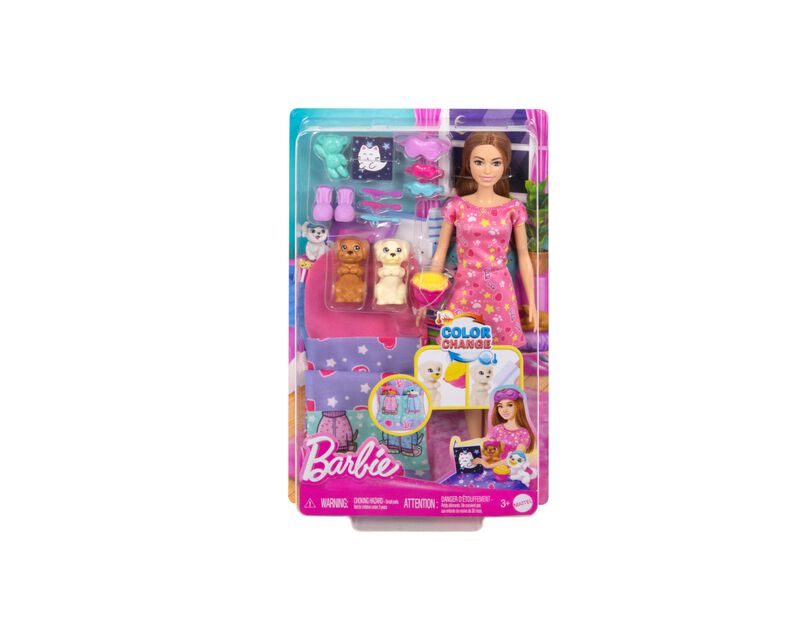 Barbie Fiesta de Pijamas con Perritos HXN01 image number null