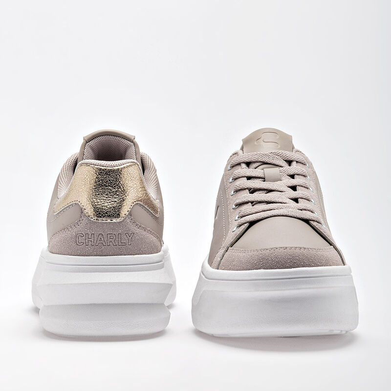 Charly Tenis Urbano para mujer beige Importado image number null