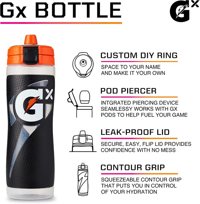 Botella Gatorade Gx Marble Black De 900 Ml Con ... image number null