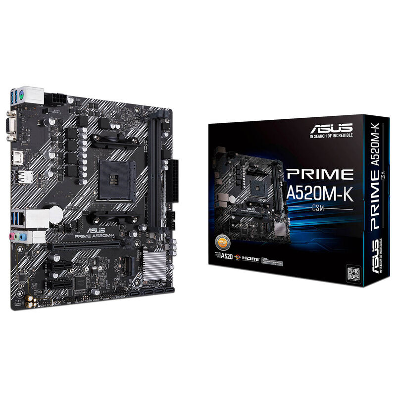 T. Madre Asus Prime A520m-k/csm: Am4, Ddr4, Mic... image number null