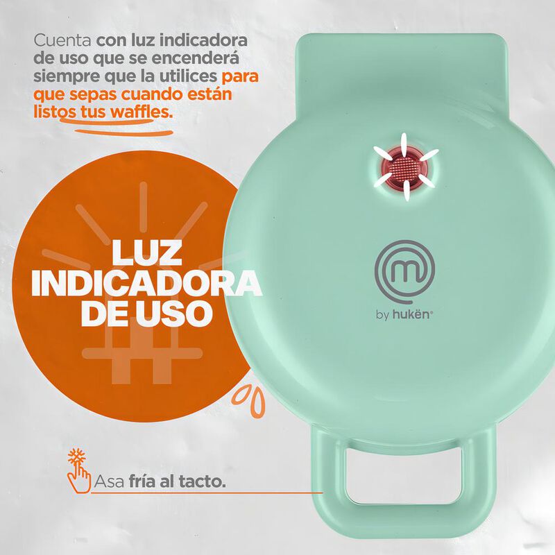 Mini Waflera Masterchef 1 Rebanada Luz Indicado... image number null