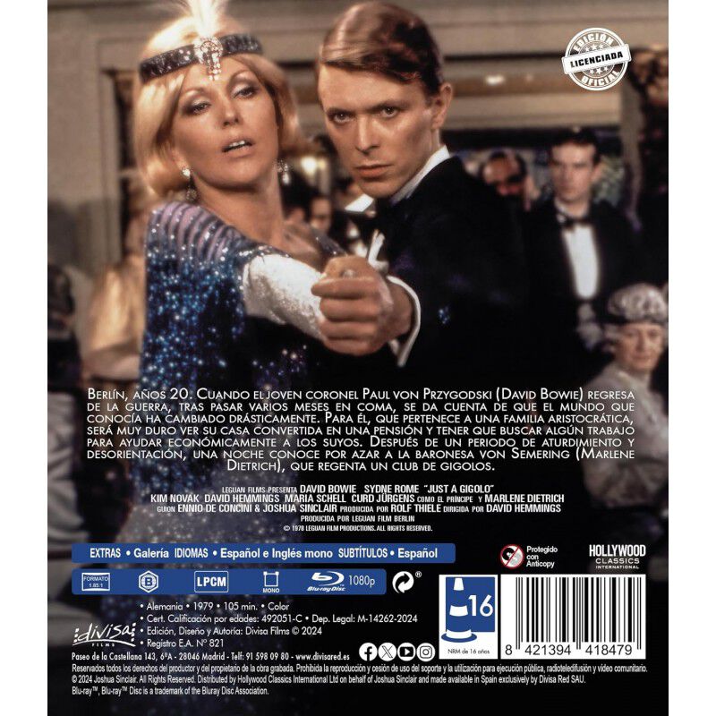 Gigolo (Just a Gigolo) [Blu-ray] (1979) Sch&ouml;ner... image number null