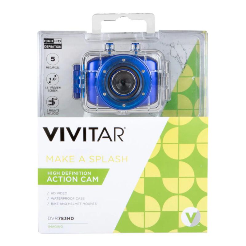 C&aacute;mara Digital 5.1 Mpx Vivitar Waterproof Azul ... image number null