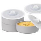 Tazas para Huevo Pochado Dootafy, Set de 3, 10 cm, Gris