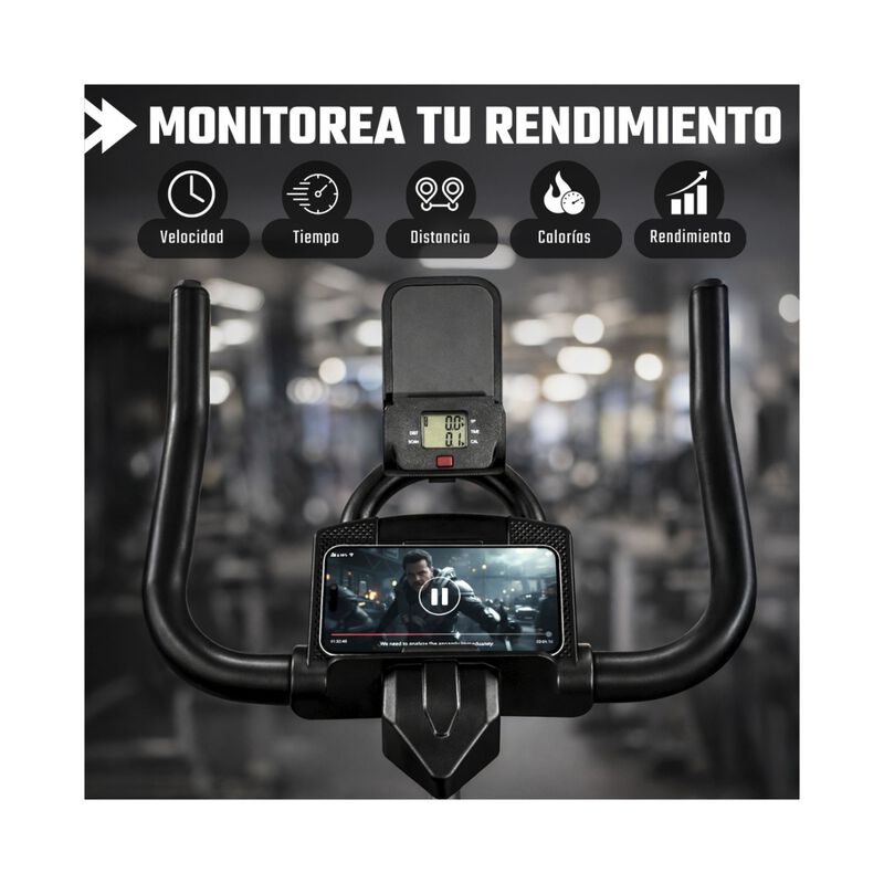 Bicicleta Fija Spinning Estatica 8kg Ejercicio ... image number null