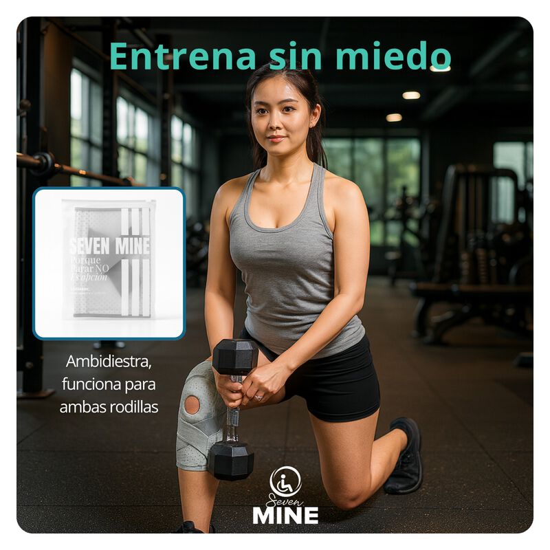 Rodillera Ajustable con Soporte Lateral y Almoh... image number null