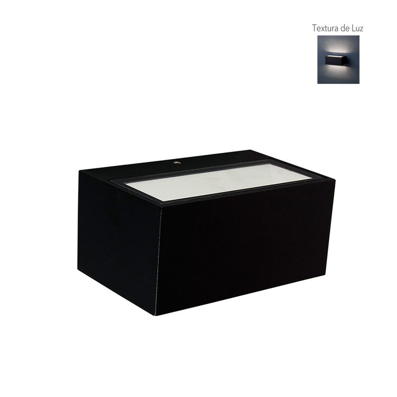 Lampara Muro Led Exterior Negro 9w Luz Blanca N... image number null