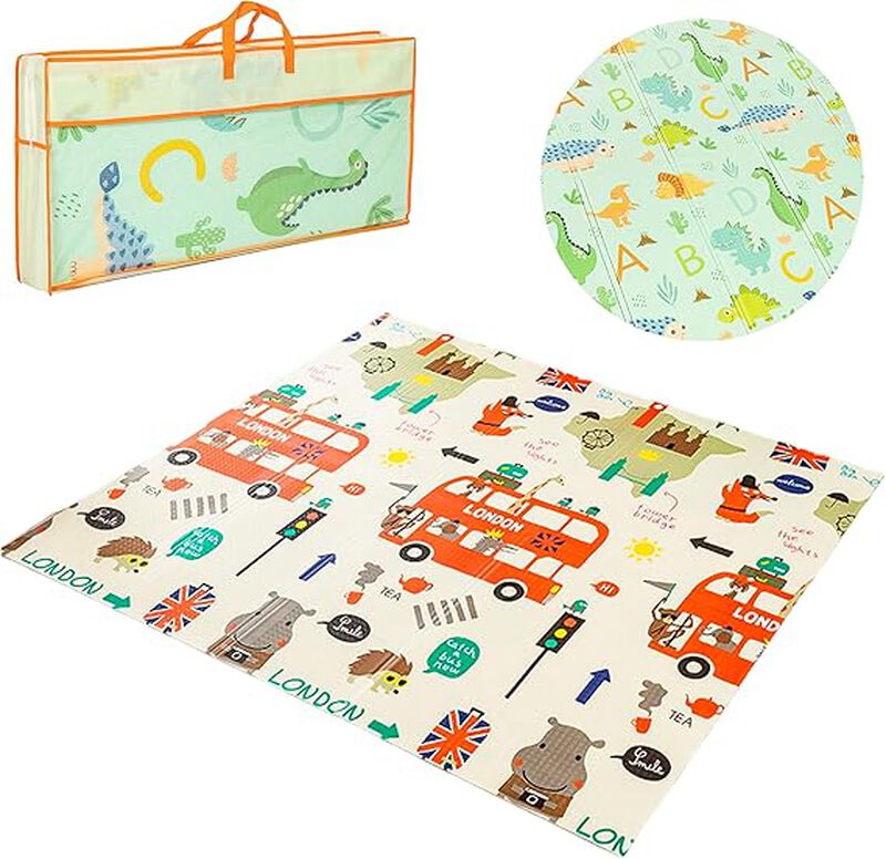 Tapete de Dinosaurios Plegable para Bebe Bluel... image number null