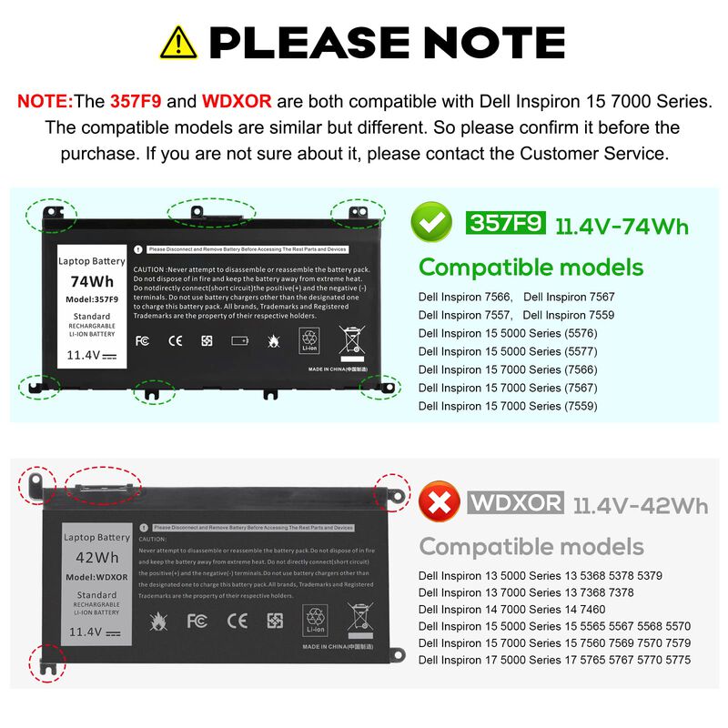 Bater&iacute;a Para Port&aacute;til Futurebatt 357f9 74wh Par... image number null