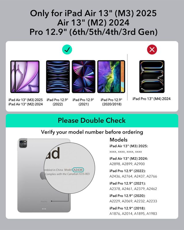 Funda Con Teclado Esr Ascend Para Ipad Air De 1... image number null