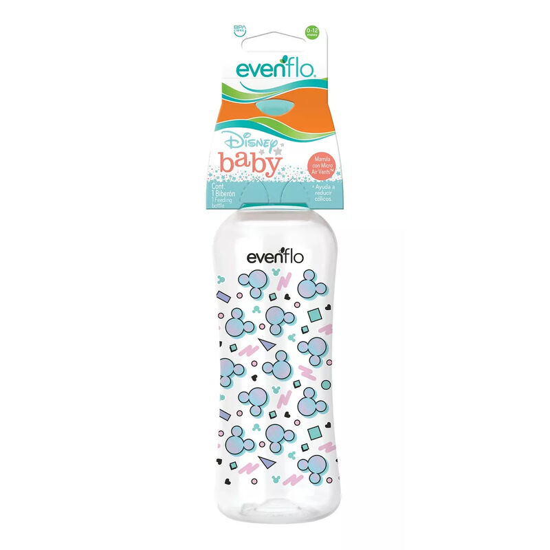 Biber&oacute;n Evenflo Disney Baby 8oz 1pz Turquesa image number null