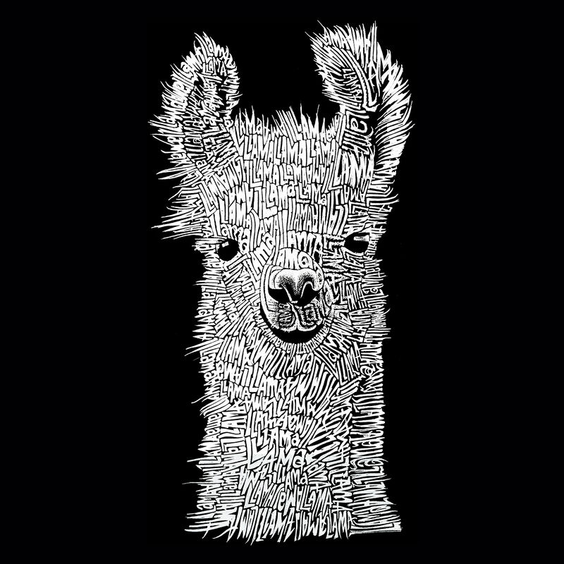 Camiseta Word Art Para Ni&ntilde;o - Llama - Rojo image number null