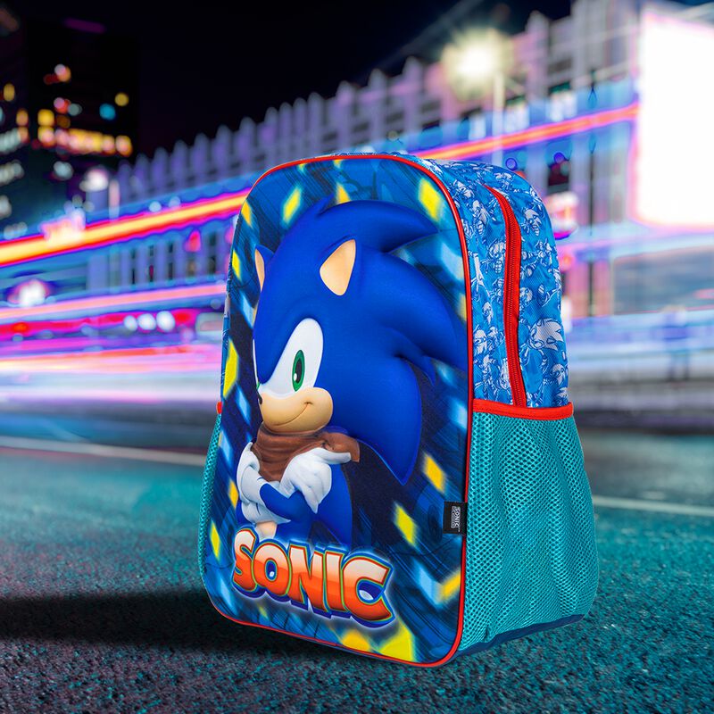 Mochila Edición Sonic, Color Azul, Licencia Ofi... image number null