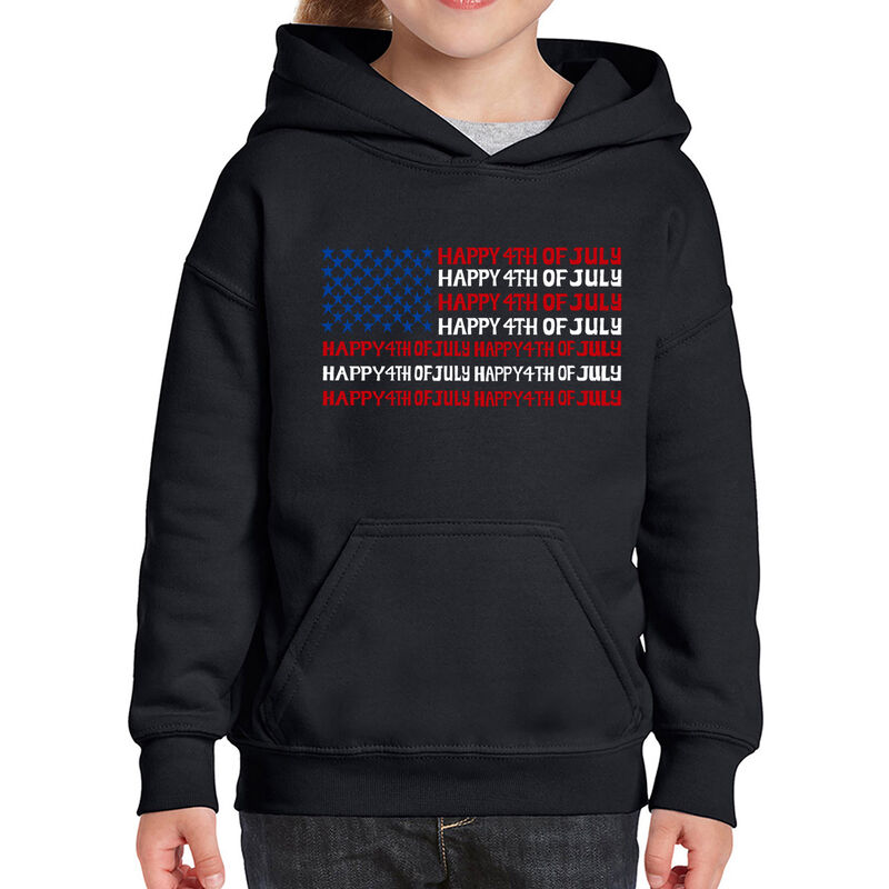 Sudadera Con Capucha Word Art Para Ni&ntilde;a - Happy... image number null