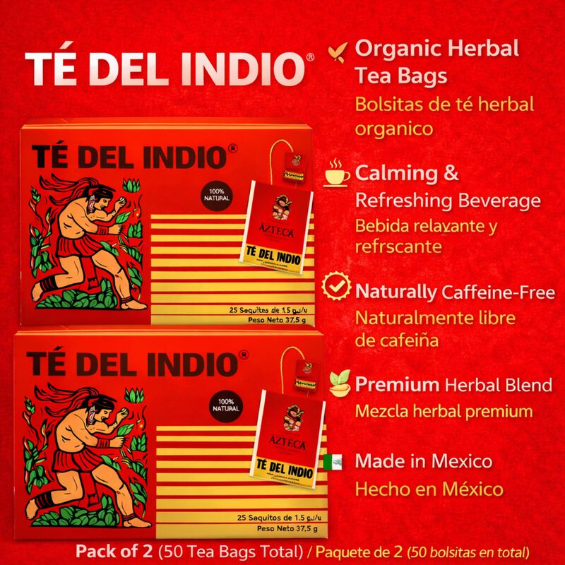 T&eacute; Five Brothers Products Del Indio 2&times;25 Bolsas image number null