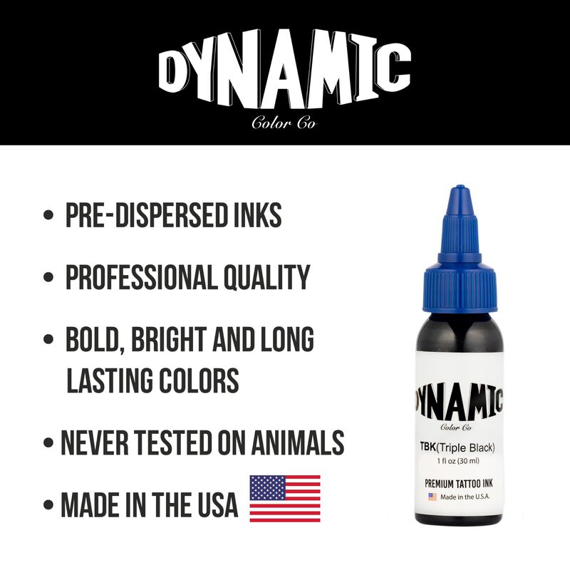 Tinta De Tatuaje Dynamic Color Co Triple Black ... image number null