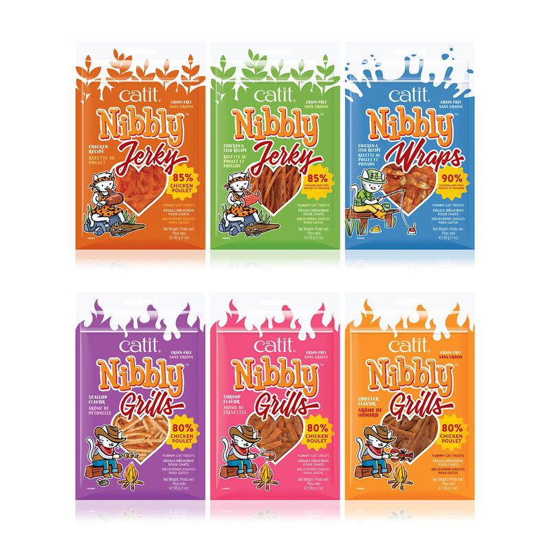 Cat Treat Catit Nibbly Wraps Para Pollo Y Pesca... image number null