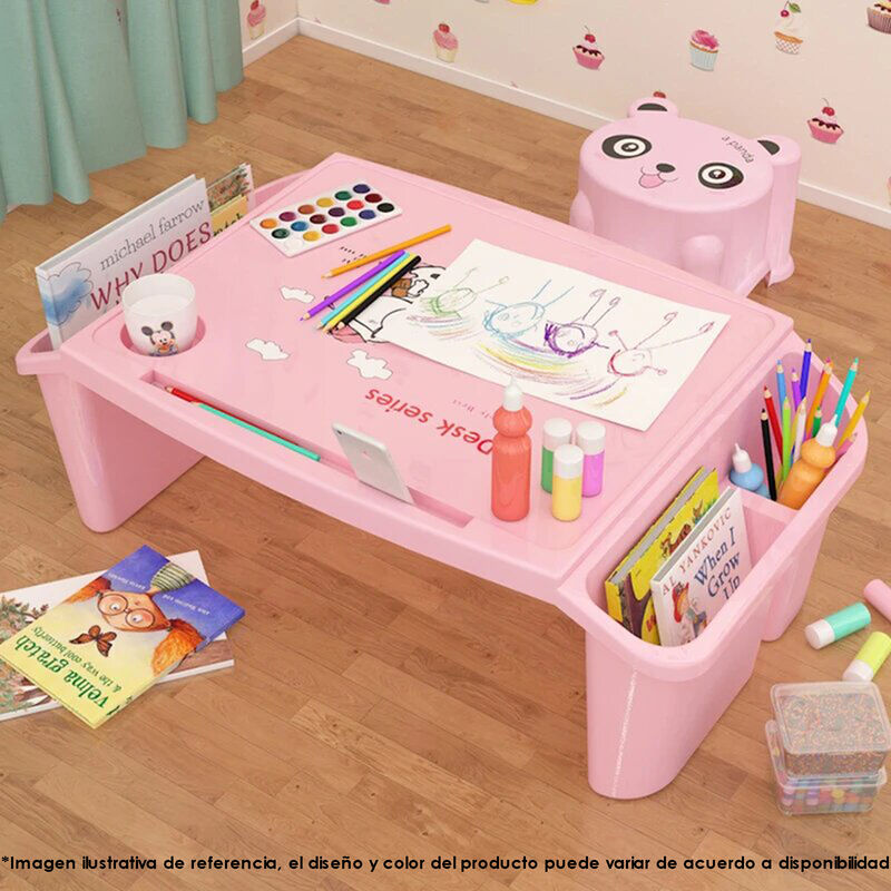 Mesita Infantil Multifuncional Aquila Rosa de P... image number null