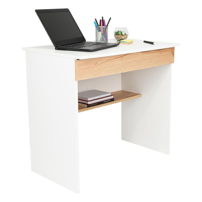 Escritorio, Colima, Blanco y Caf&eacute; Claro, con En... image number null