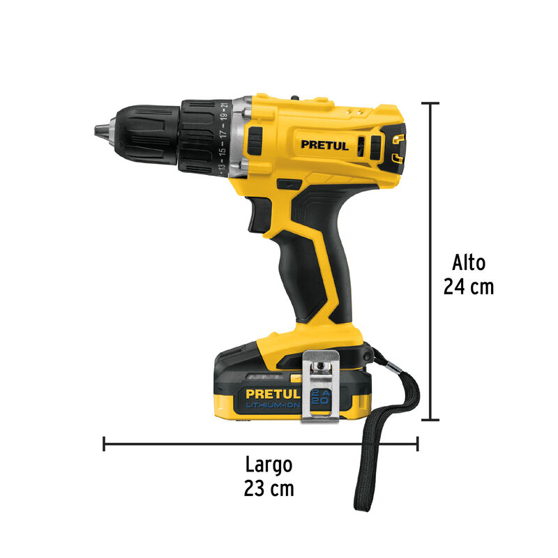 Taladro Inalámbrico 1/2' 20 V Pretul image number null