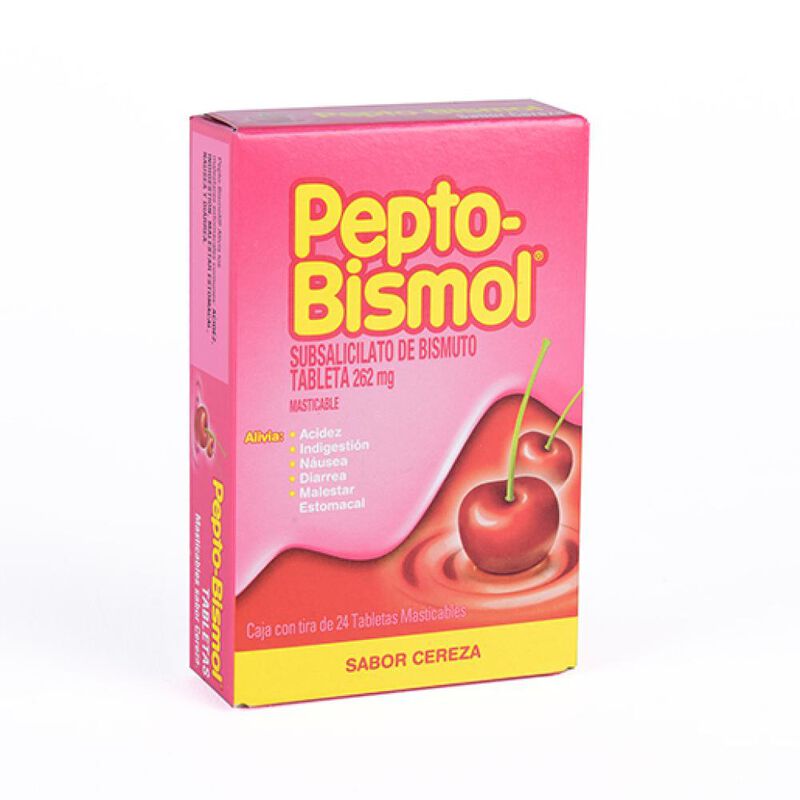 Pepto Bismol 24 Tab Mast Cereza image number null