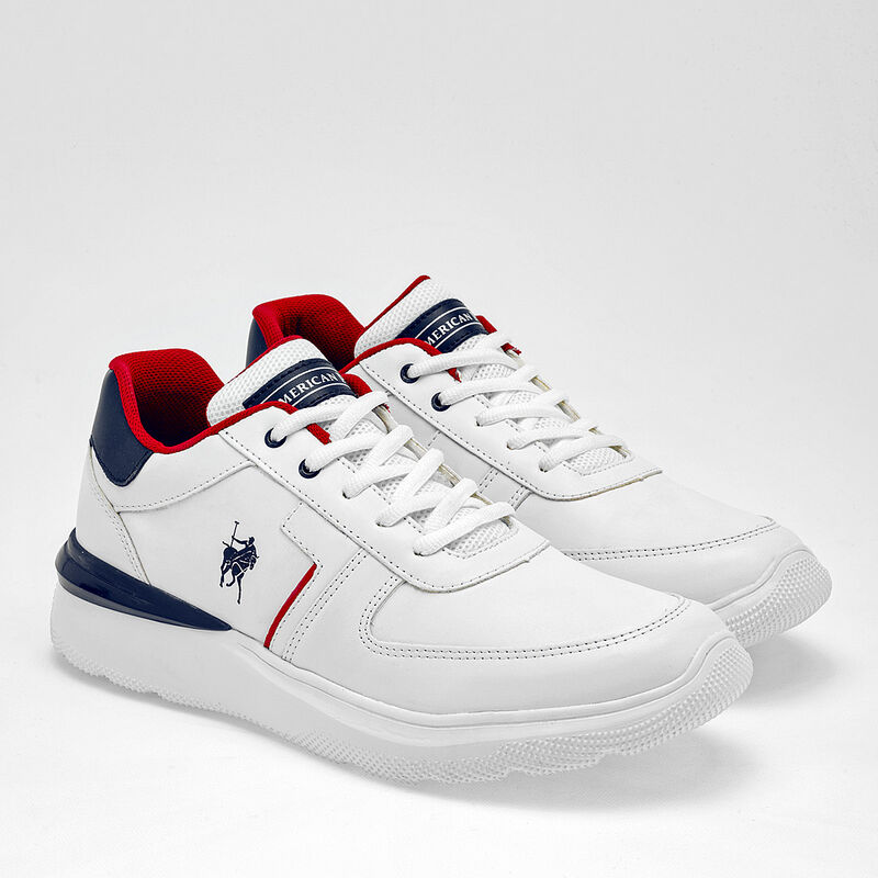 American Polo Tenis urbano para hombre blanco m... image number null