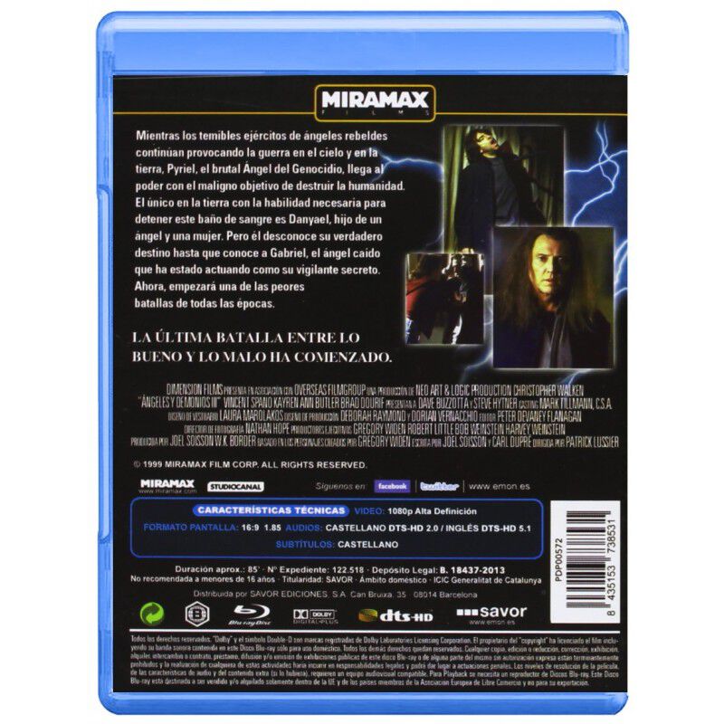 &Aacute;ngeles Y Demonios 3 [Blu-ray] image number null
