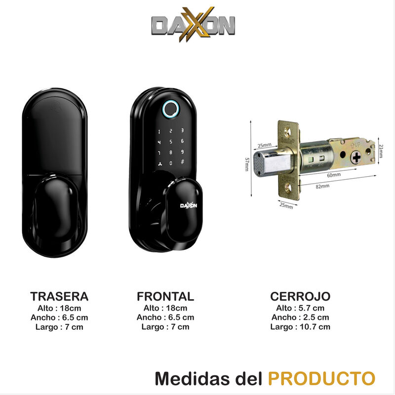 Cerradura inteligente Wifi C90 Daxxon image number null
