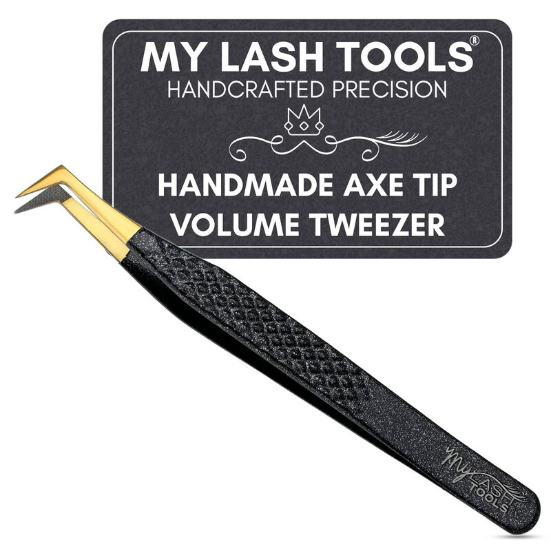 Pinza My Lash Tools De 12 cm Con Cuerpo Negro B... image number null