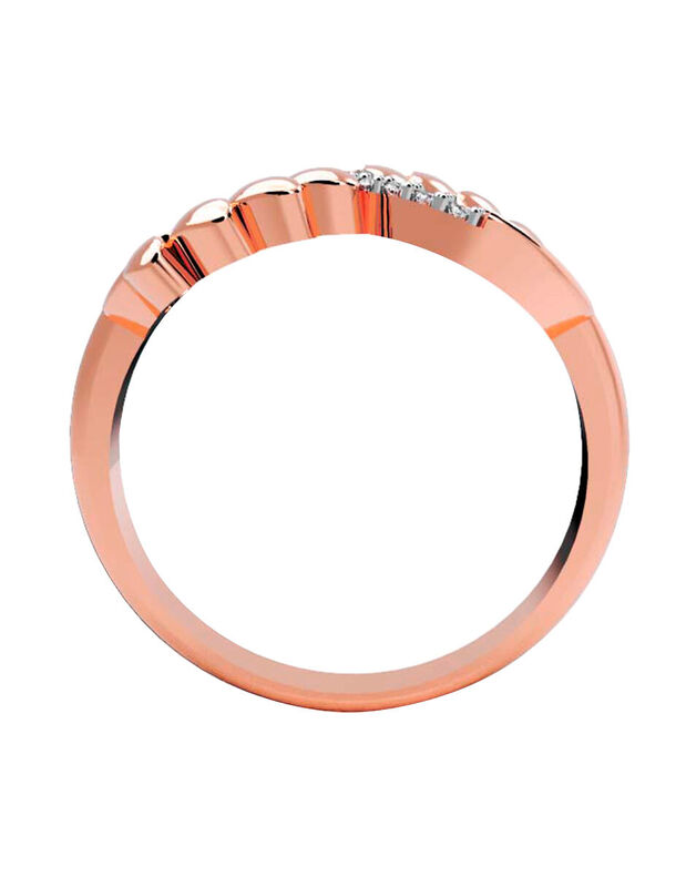 Anillo de Compromiso en Oro Rosa 14K con Circon... image number null