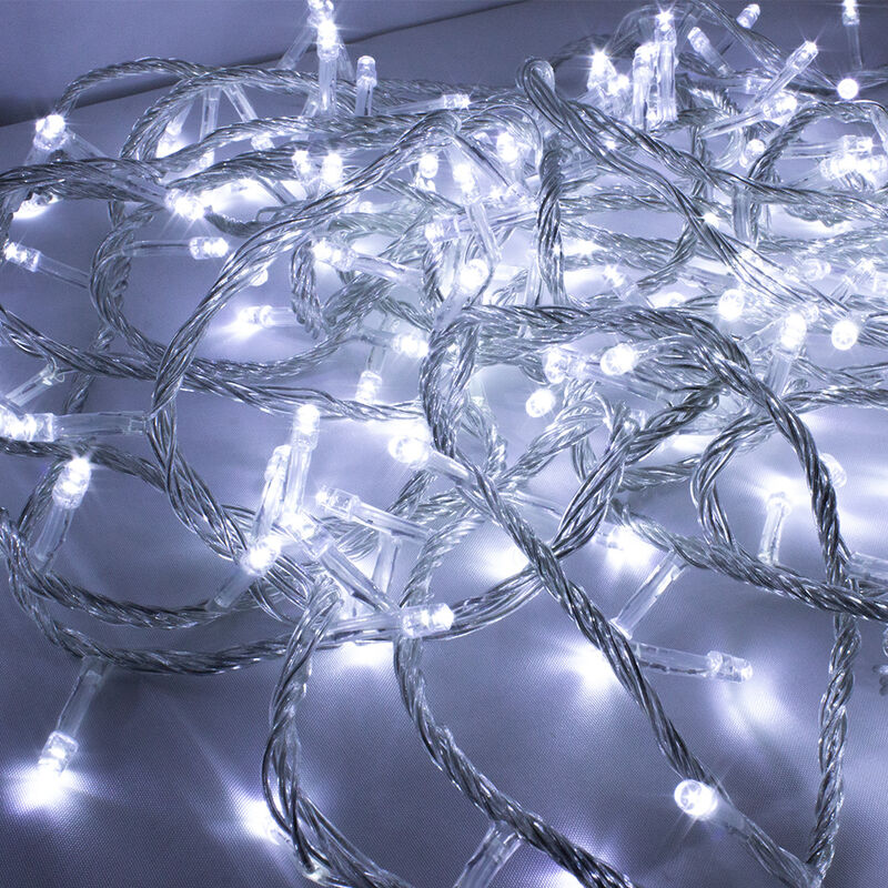 Serie Tira Navideña 500 Focos Led Luz Calida 8 ... image number null