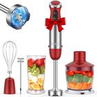 Licuadora Manual De Inmersi&oacute;n Koios 5 En 1 1000 W 12 Velocidades Roja