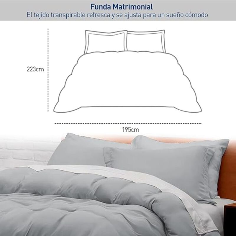 Juego de Funda Duvet para Edredon Matrimonial G... image number null