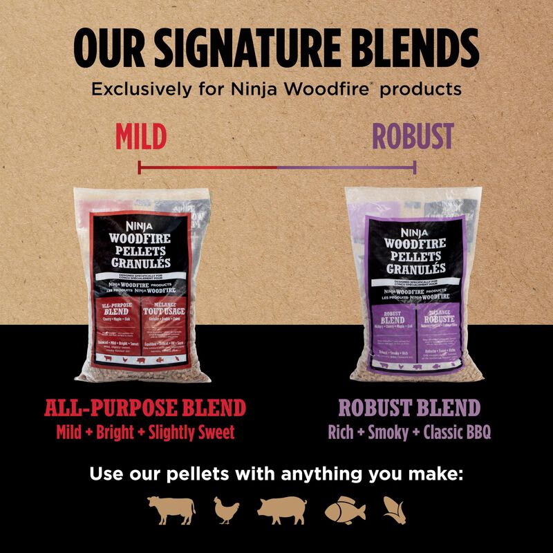Ninja Woodfire Pellets, Mezcla Multiusos, Bolsa... image number null