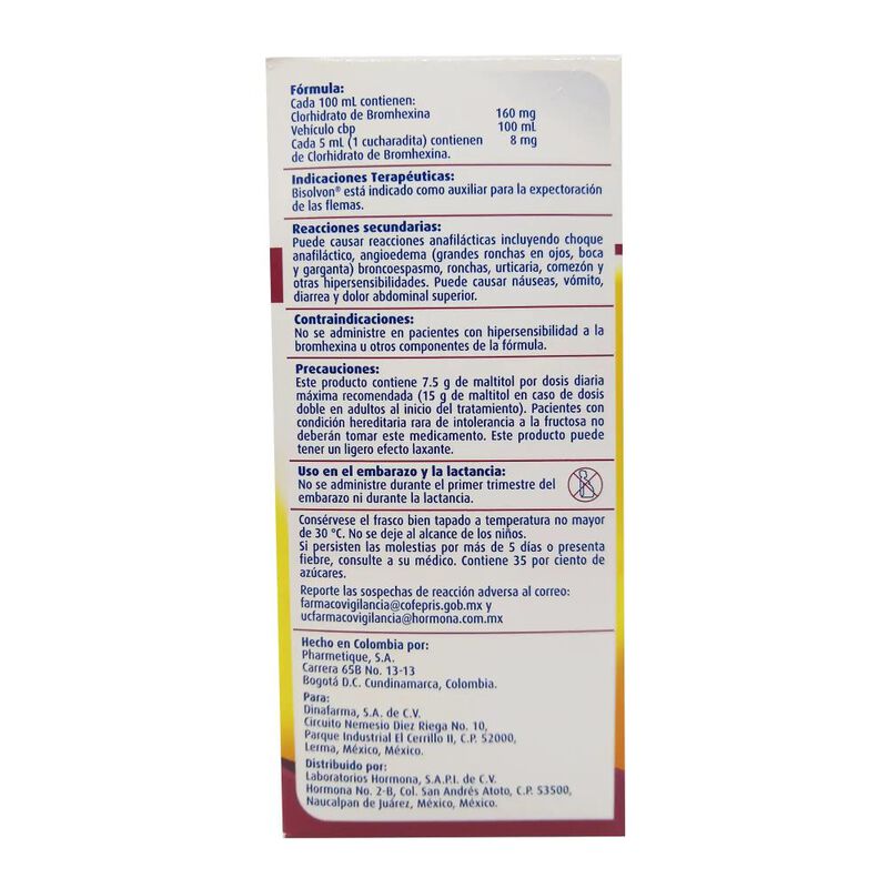 Bisolvon Ad 160 Mg/100 Ml 120 Mililitro image number null