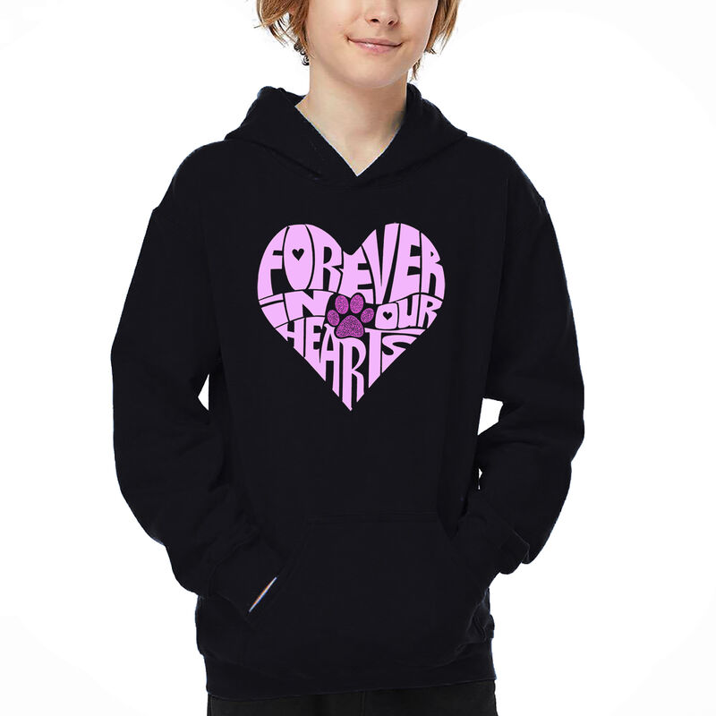 Sudadera Con Capucha Word Art Para Ni&ntilde;o - Forev... image number null