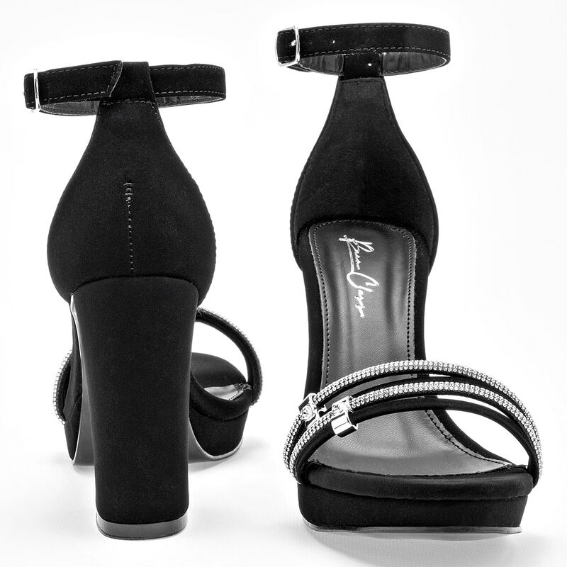 Been Class Zapatillas de fiesta para mujer negr... image number null