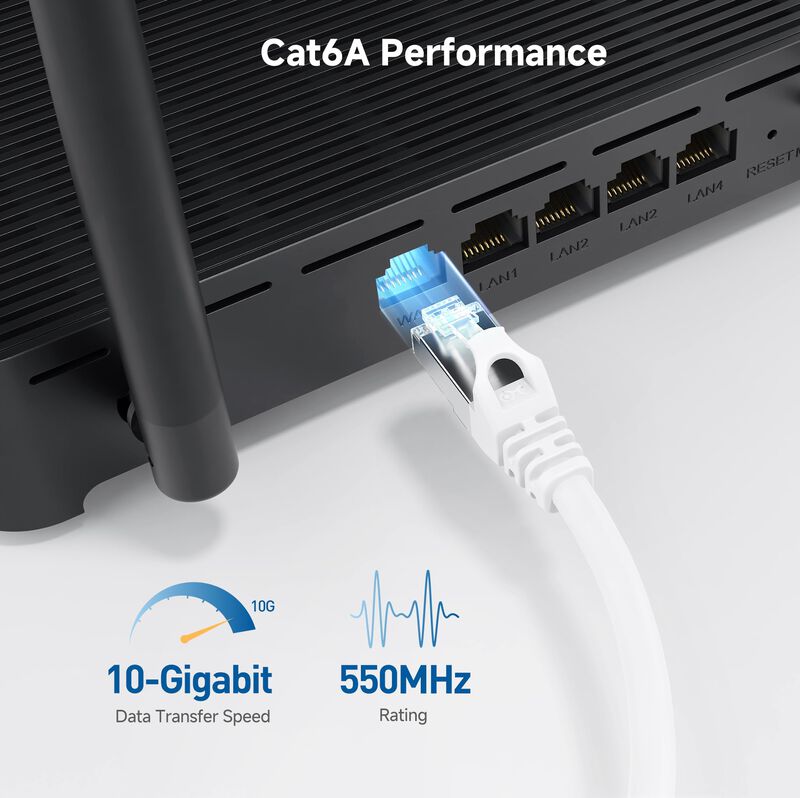 Cable Ethernet Matters Cat 6a, 10 Gbps, 9 M, Bl... image number null