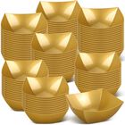 Cuencos De Servir Sliner 100 Piezas 240 ml Cuadrados Dorados